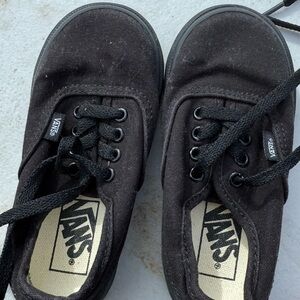 Black toddler Vans US 8